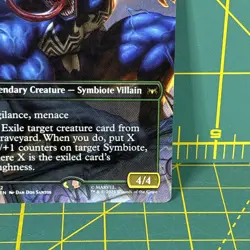 Venom, Deadly Devourer Borderless Rare MTG Spider-Man non foil Magic New - Image 5