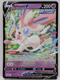 Sylveon V SWSH202 Sword & Shield Black Star Promo Holo Pokemon TCG Card 2022 NM - Image 1