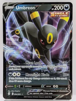 Umbreon V 094/203 Evolving Skies Holo Pokemon TCG Card 2021 NM - Image 1