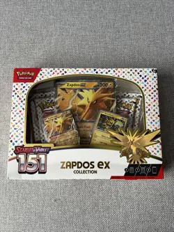Pokemon TCG Scarlet & Violet 151 Zapdos EX Collection Sealed Box 820650853135 - Image 1