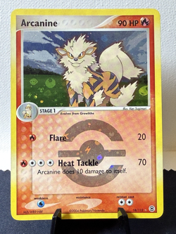 Pokemon TCG: 2004 EX FireRed & LeafGreen Arcanine 18/112 Reverse Holo NM - Image 1