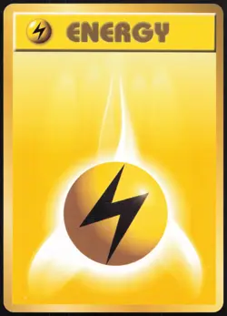 Carte Pokemon Energie Electrique / Lightning Energy Base set Japanese - Image 1