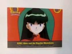 EP21 ABRA AND THE PSYCHIC SHOWDOWN Topps BLUE LOGO - POKEMON Free Ship!! - Image 1