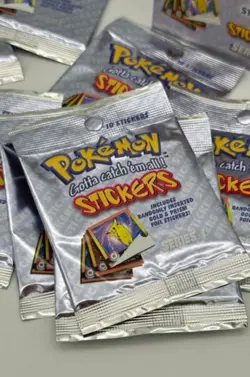 Pokemon Stickers Artbox Series 1 - 1999 Official Nintendo - 1x Booster Sealed - Image 2