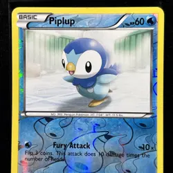 Piplup 27/108 Reverse Holo Black & White Dark Explorers Pokemon TCG 2012 - Image 3