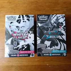Pokemon TCG S&V 1 x Black Bolt & 1 x White Flare Booster Bundle 6 Packs Per Box - Image 1