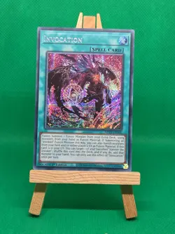 MP24-EN060 Invocation Alt Art Prismatic Secret Rare 1st Ed YuGiOh - Image 2