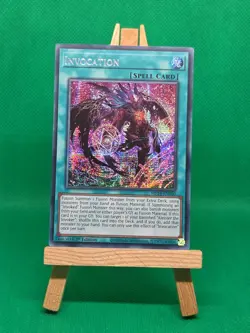 MP24-EN060 Invocation Alt Art Prismatic Secret Rare 1st Ed YuGiOh - Image 3