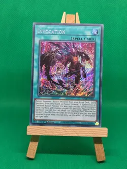 MP24-EN060 Invocation Alt Art Prismatic Secret Rare 1st Ed YuGiOh - Image 4