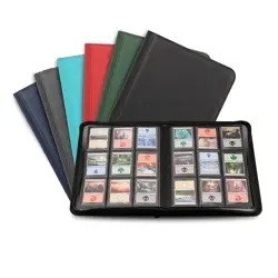 Trading Card Collector Binder 9 Pocket Side Loading Storage Card Album with - Image 1