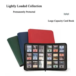 Trading Card Collector Binder 9 Pocket Side Loading Storage Card Album with - Image 2