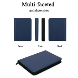 Trading Card Collector Binder 9 Pocket Side Loading Storage Card Album with - Image 3