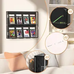 Trading Card Acrylic Display Frame, HD Hangable Graded Card Cabinet, For Sports - Image 5