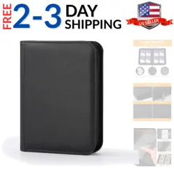 Trading Card Binder 4 Pocket, TCG Binder with 160 Side Loading Pockets, Tradi... - Image 1