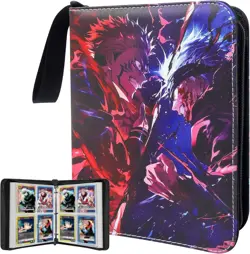 Anime Trading Card Binder for Cards,4 Pocket with 60 Sleeves up to 480 Cards,... - Image 2