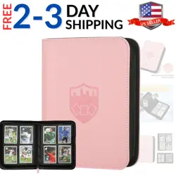 Trading Card Binder 4 Pocket, PU Cover Card Binder for 160 Cards, Trading Ca... - Image 1