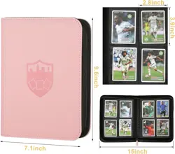 Trading Card Binder 4 Pocket, PU Cover Card Binder for 160 Cards, Trading Ca... - Image 5