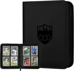 Trading Card Binder 4 Pocket, PU Cover Card Binder for 160 Cards, Trading Ca... - Image 2