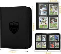 Trading Card Binder 4 Pocket, PU Cover Card Binder for 160 Cards, Trading Ca... - Image 5