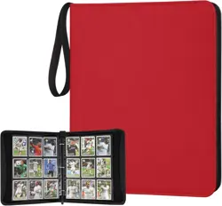 9 Pocket Card Binder, Zip Trading Card Binder, 720 Double Sided Pocket PU Ca... - Image 2