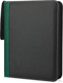 9 Pockets with Sleeves Card Organizer, 900 Double Sided Pocket PU Card Collec... - Image 2