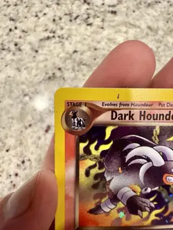 Dark Houndoom Pokemon Card Rare Holo 7/105 Neo Destiny 2002 LP - Image 2