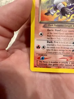 Dark Houndoom Pokemon Card Rare Holo 7/105 Neo Destiny 2002 LP - Image 5