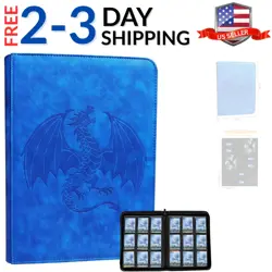 Card Binder, 9-Pocket Album with 540 Fixed Side-Loading Pockets, PU Waterpro... - Image 1