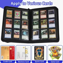 9 Pocket Card Binder, Zip Trading Card Binder, 360 Double Sided Pocket PU Co... - Image 4