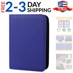 Trading Card Binder 4 Pocket, TCG Binder with 160 Side Loading Pockets, Tradi... - Image 1