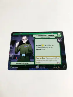 Grand Moff Tarkin (Hyperspace) Spark of Rebellion Star Wars Unlimited Card # 274 - Image 1