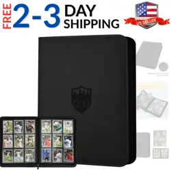 Trading Card Binder 9 Pocket, PU Cover Card Binder for 360 Cards, Trading Ca... - Image 1