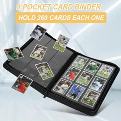 Trading Card Binder 9 Pocket, PU Cover Card Binder for 360 Cards, Trading Ca... - Image 4