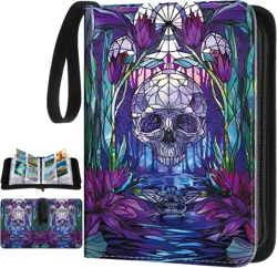 Card Binder 4/9 Pocket PU Waterproof Trading Binder Compatible with Mtg/ygo/t... - Image 2