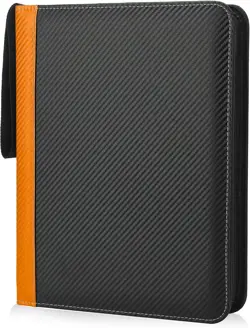 9 Pockets with Sleeves Card Organizer, 900 Double Sided Pocket PU Card Collec... - Image 2