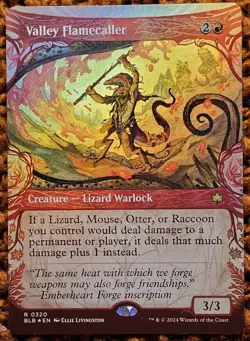 ✨Valley Flamecaller✨ MTG | Bloomburrow | Showcase | Foil | NM | R 0320 - Image 1