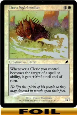 1x - Daru Spiritualist - FOIL #05 - Scourge - CUC LP (played) MTG - Image 1