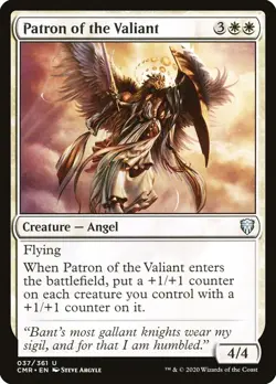 1x - Patron of the Valiant - #37 - Commander Legends - CUC NM MTG - Image 1