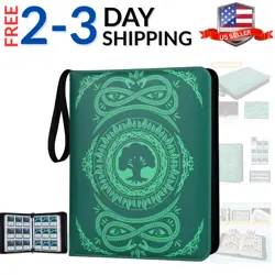 9-Pocket Card Binder for MTG,720 Double Sided Pocket PU Trading Collection Bi... - Image 1