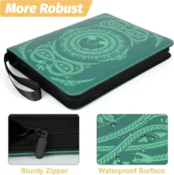 9-Pocket Card Binder for MTG,720 Double Sided Pocket PU Trading Collection Bi... - Image 3