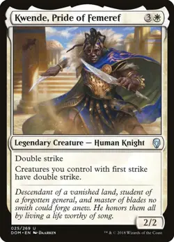 1x - Kwende, Pride of Femeref - #25 - Dominaria - CUC NM MTG - Image 1