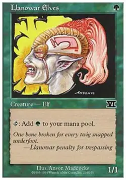 Llanowar Elves - Light Play MTG Classic 6th Edition - Image 1
