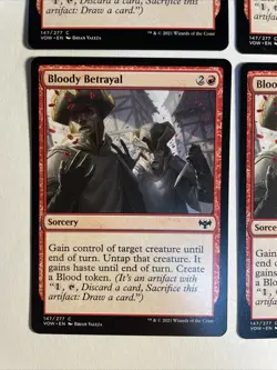 4x Mtg Crimson Vow Bloody Betrayal NM/M Magic The Gathering - Image 2