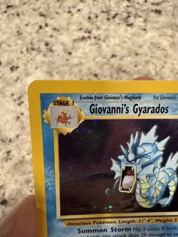 Pokemon TCG: 2000 Gym Challenge Unlimited Giovanni's Gyarados 5/132 Holo Rare NM - Image 2