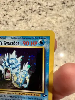 Pokemon TCG: 2000 Gym Challenge Unlimited Giovanni's Gyarados 5/132 Holo Rare NM - Image 3
