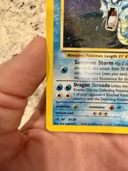 Pokemon TCG: 2000 Gym Challenge Unlimited Giovanni's Gyarados 5/132 Holo Rare NM - Image 5