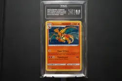 2019 POKEMON BLACK STAR PROMO SPECIAL DELIVERY CHARIZARD HOLO SWSH075 TAG 8.5 - Image 1