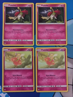 2 x Flabebe 149/236 + 2 x Flabebe 150/236 - Pokemon Cosmic Eclipse, English - Image 1