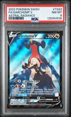 PSA 8 2022 POKEMON SWORD & SHIELD ASTRAL RADIANCE #TG23 FA/GARCHOMP V - Image 1