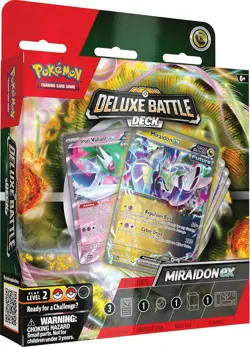 Pokemon TCG: Miraidon ex Deluxe Battle Deck Compact, Multicolor - Image 1